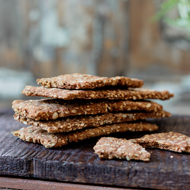 Maroni Knäcke Snack Sesame-gluten-free bio-snack on chestnut-flour-with extra sesame crunch