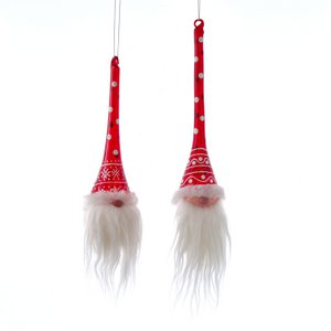 RED GLASS GNOMES SET