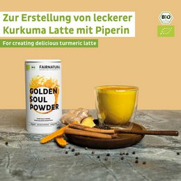 Organiczne złote mleko w proszku