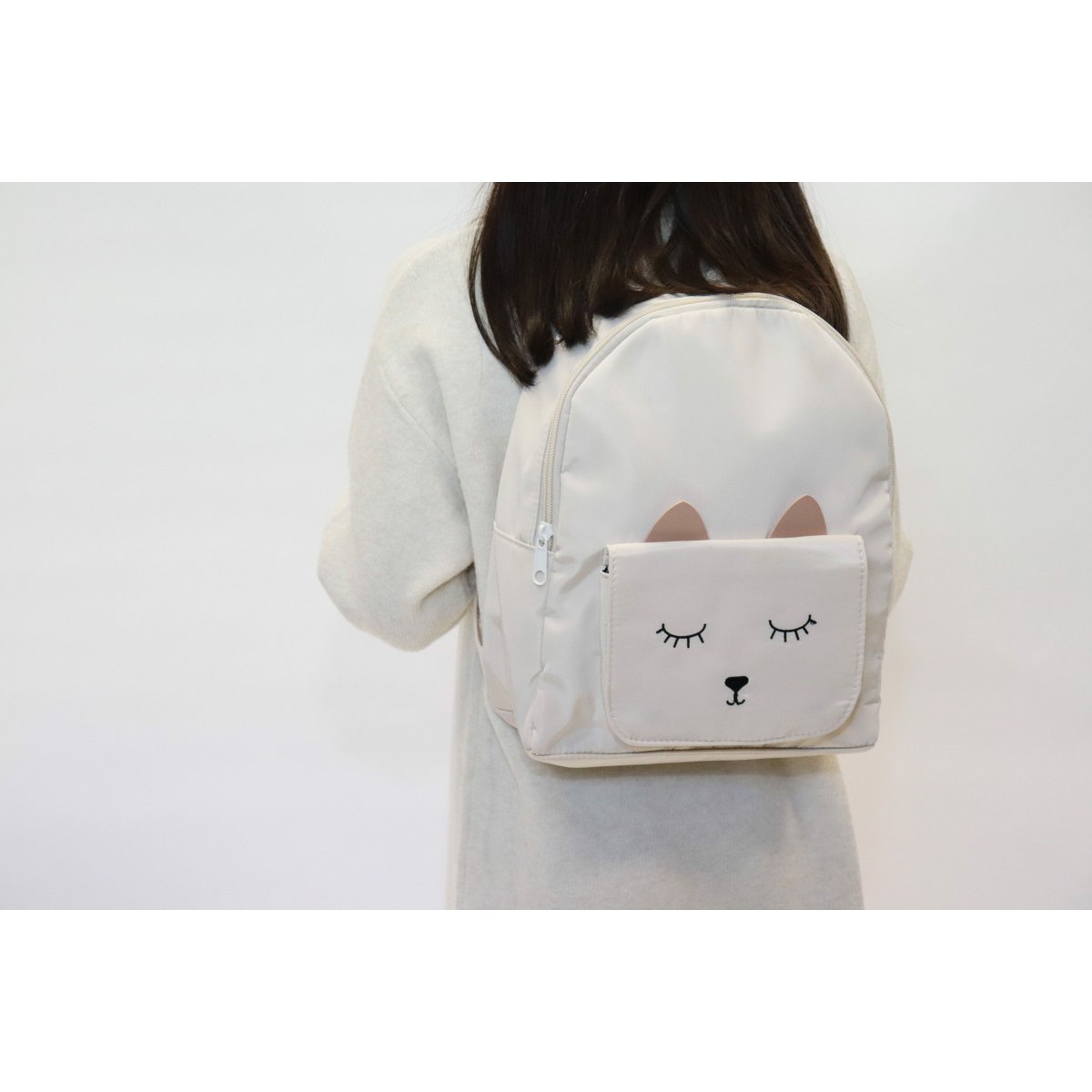 Zaino per bambini Little Kitten MINA — Beige | Yuko B.