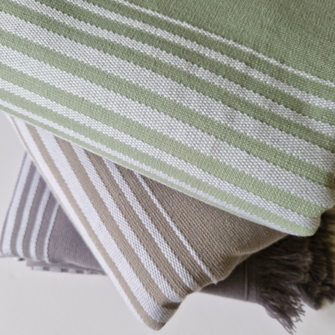 Ghalia Cotton Hammam Bath Towel, Double-Faced