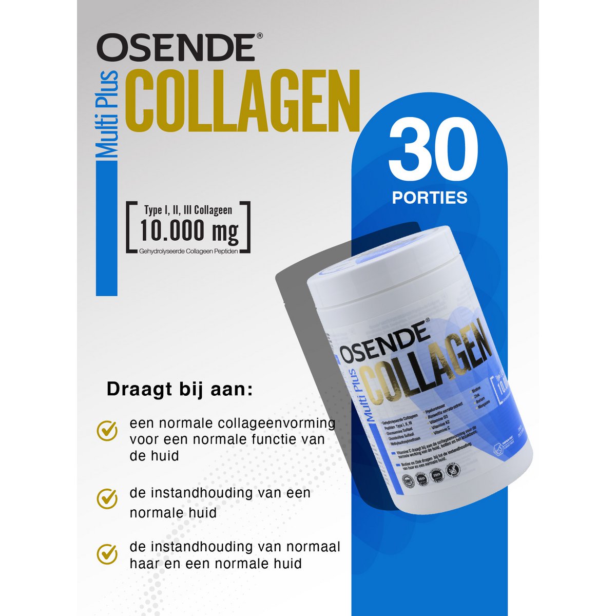 OSENDE Multi Plus Kollagen | Tägliches Nahrungsergänzungsmittel