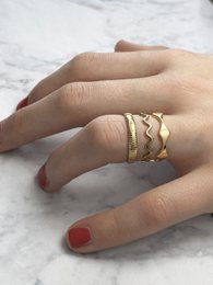 R779 Charmin's in acciaio Wave Gold