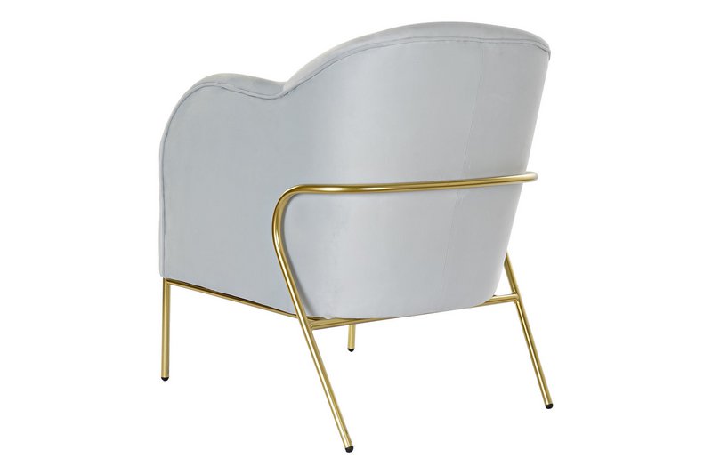 BUTACA POLIESTER METAL 62X75X85 AZUL CELESTE MB190878