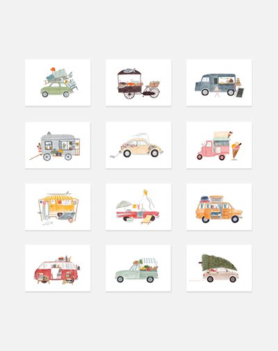 Card set Happy Camper
