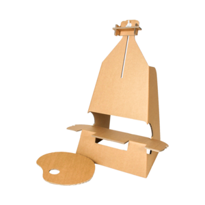 Cardboard Painting Easel for on the Table