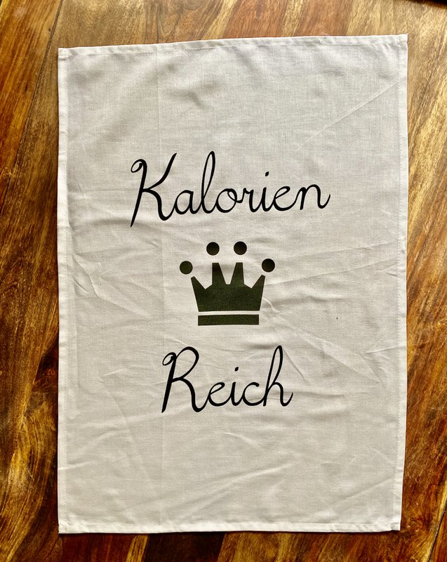 Hoog in calorieën - keukenhanddoek
