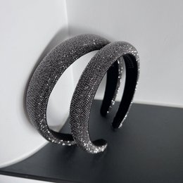 Midnight Pavé Crystal Padded Headband