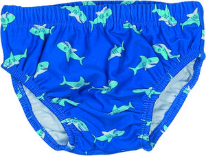 UV Protection Diaper Shark - blue