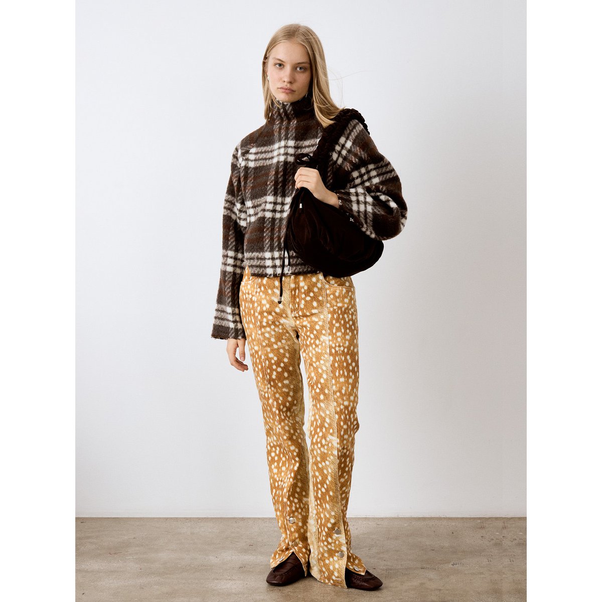 Barefoot Plaid Brown Jacket