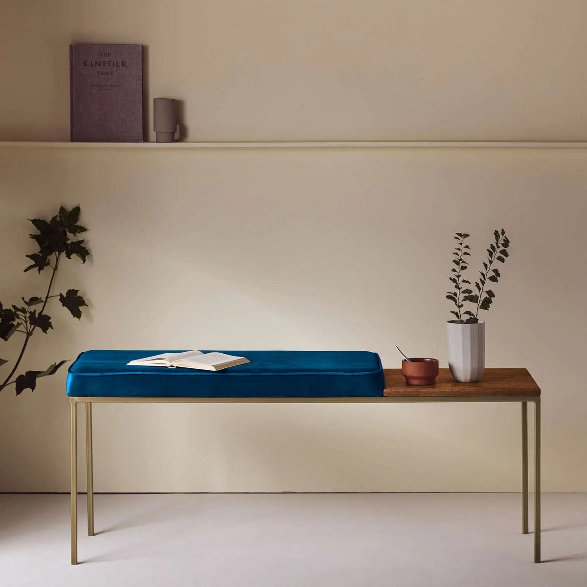 Royalblau Gold Buchenholz, Nussbaum Beizung