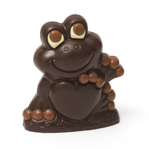 Frog chocolate figurine (dark) 170 Grs