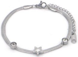 C-B4.4 B2583-009S S. Steel Bracelet Star 16-21cm