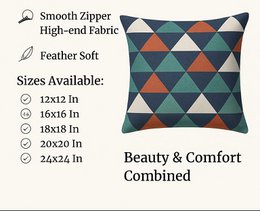 Cushion Covers – Jute-Look Printed – 18x18 Inch, Set of 2