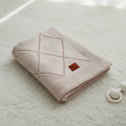 Nuvinokids® babytæppe cremehjerter