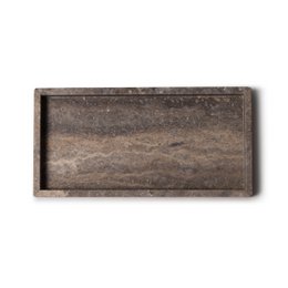 Titanium travertine dienblad tray 15x30cm