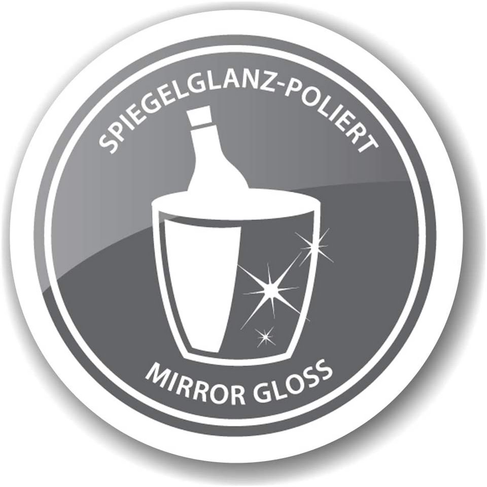 EDZARD chłodziarka do szampana chłodziarka do szampana chłodziarka do wina Cadiz, stal nierdzewna polerowana, dwuścienna, ø 32 cm