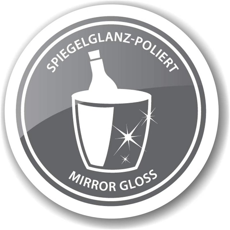EDZARD champagnekøler flaskekøler vinkøler Cadiz, rustfrit stål højpoleret, dobbeltvægget, ø 32 cm