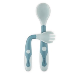 Buigbare babyculterie, blauw