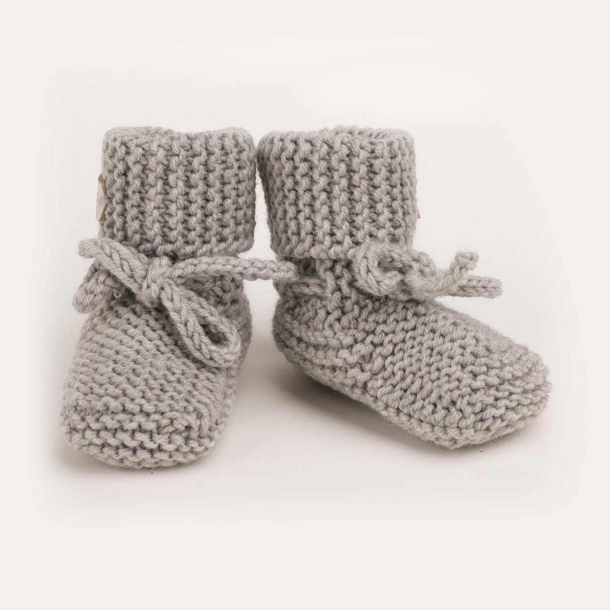 Softie Merino booties greige