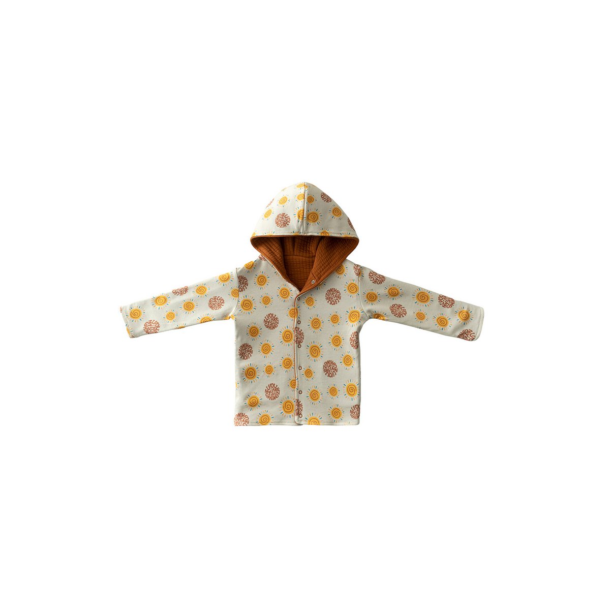 Double-Sided Reversible Hoodie - Sunshine