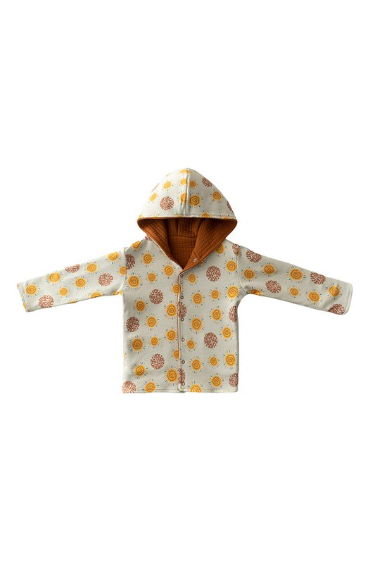 Doppelseitiger Wende-Hoodie – Sonnenschein
