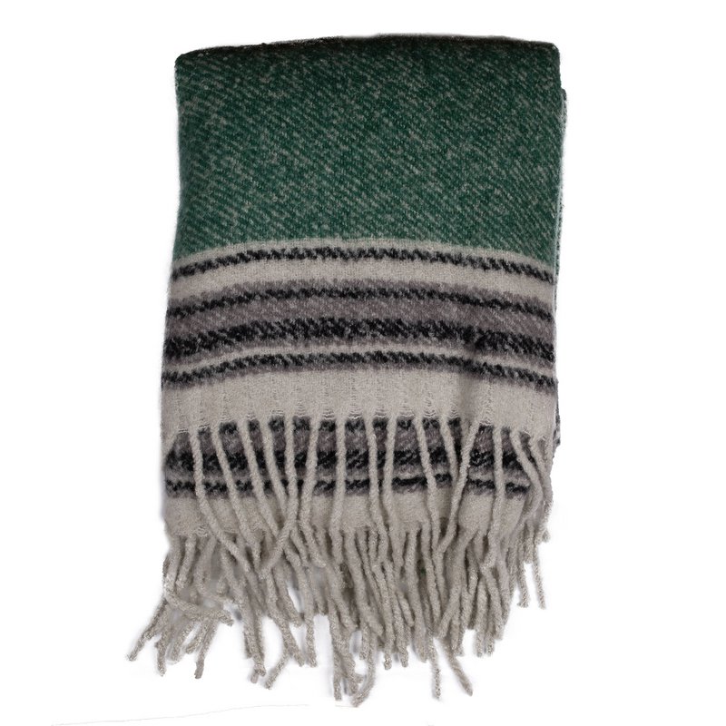 Mohair-finish akryltæppe