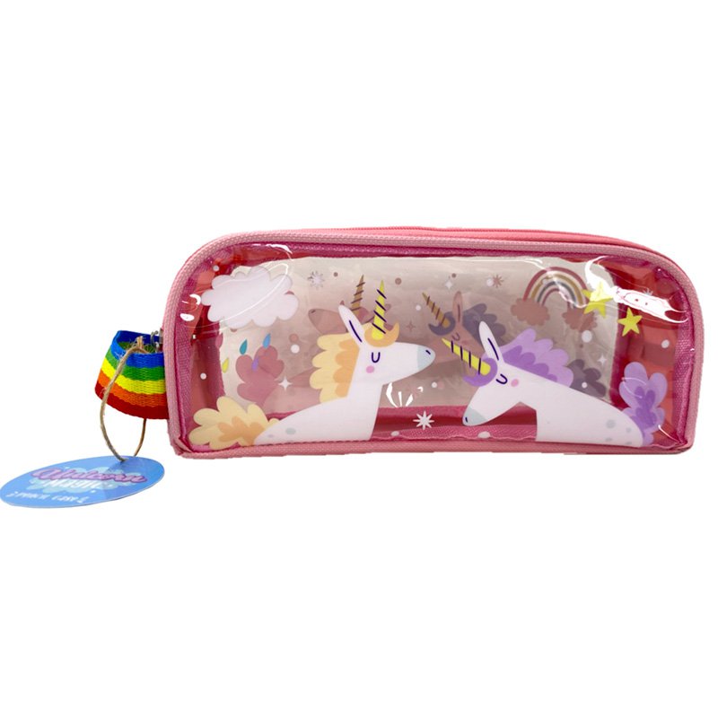 Einhorn Magic Federmäppchen mit transparentem Fenster