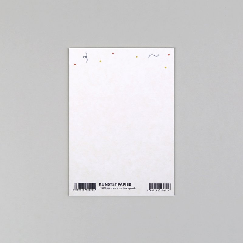 Postkarte Holzschliff Leni Feier