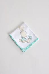 Bunny & Butterfly Printed Burp Cloth 0710S