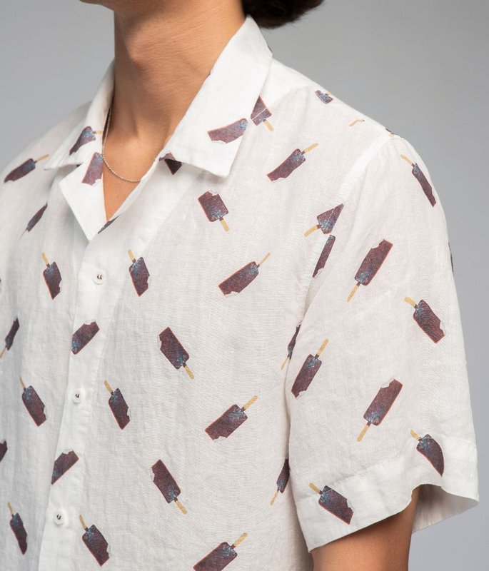Chemise en lin Ice - Agnė Kišonaitė (Unisexe)