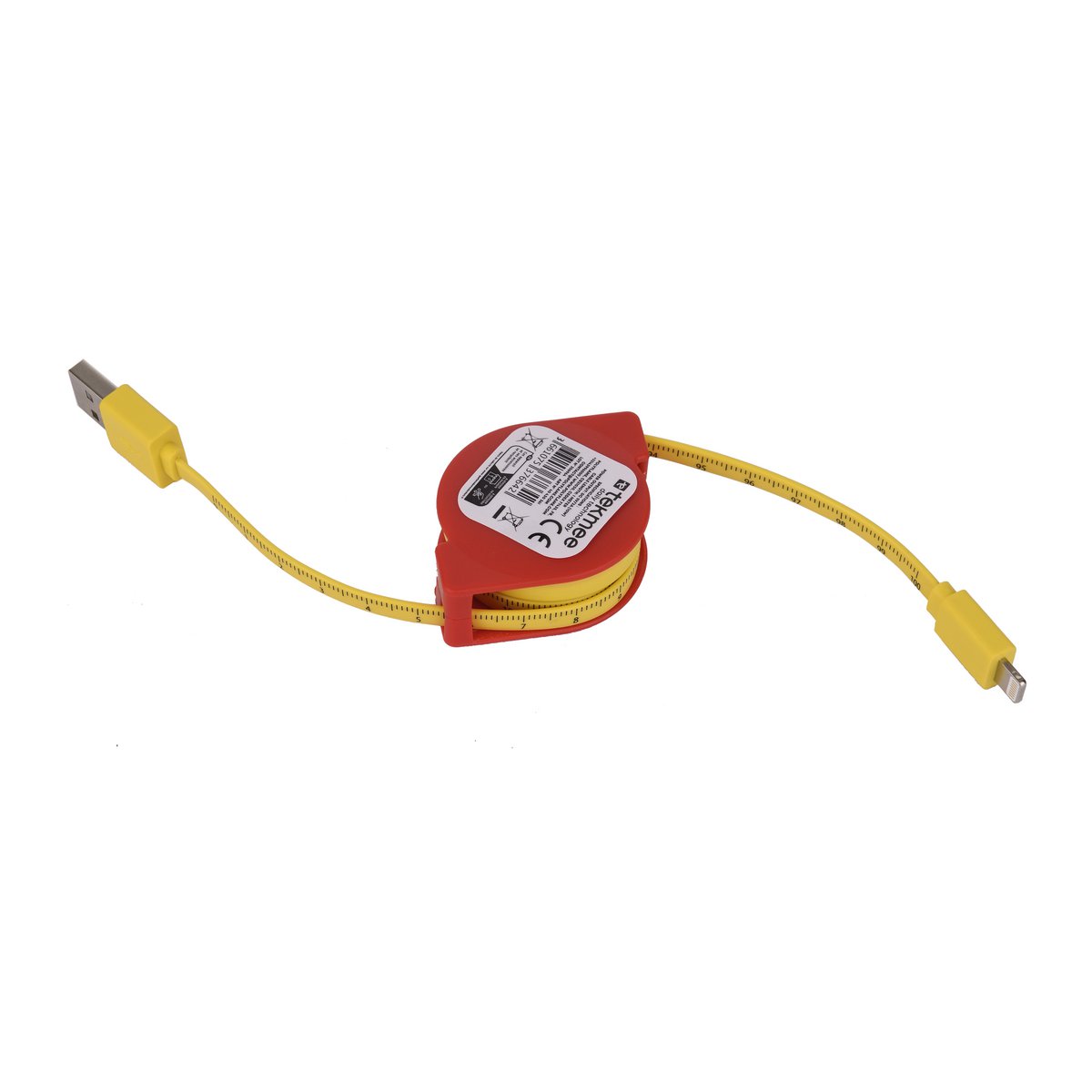 Tekmee USB -Kabel zu Blitz 1M - einziehbare Rolle 10W