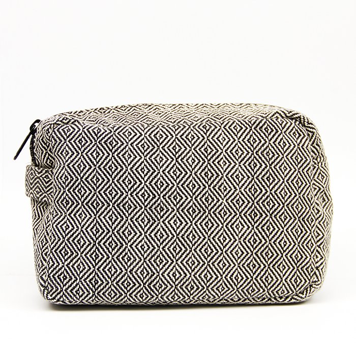 ANNA NERA Fairtrade Toilettas - Beautycase - Make up Tasje - Beauty case Facet M 21x13x7 cm