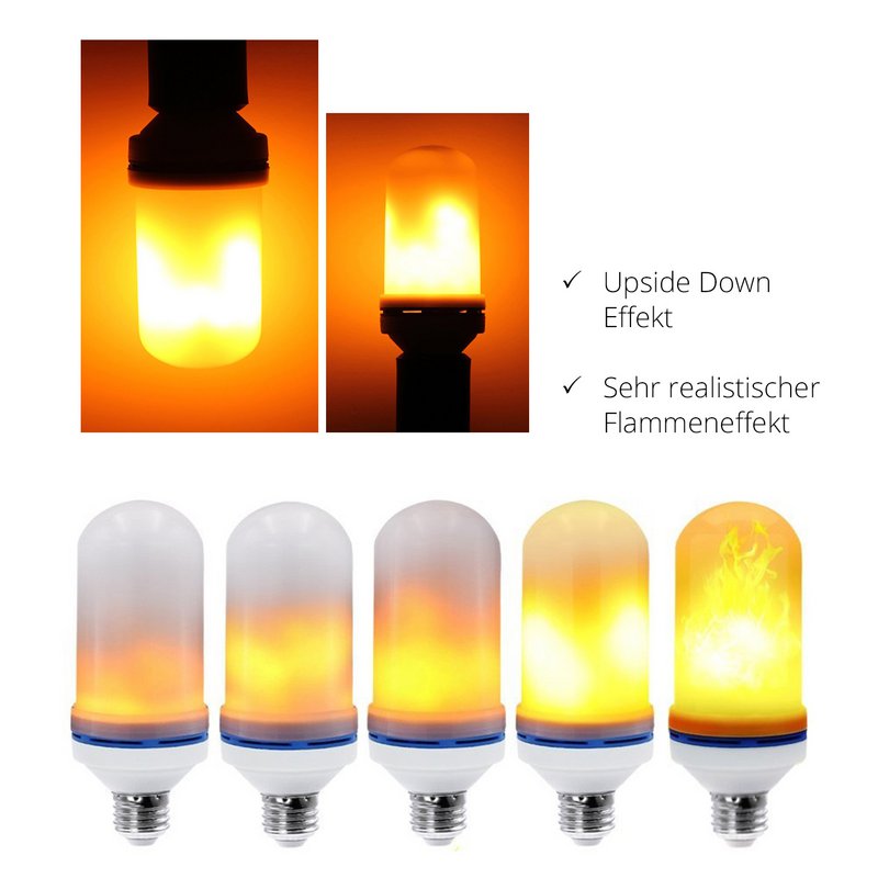 FLAME LED bulb with flame effect E27
