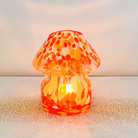 Tischlampe Kerze || Orange