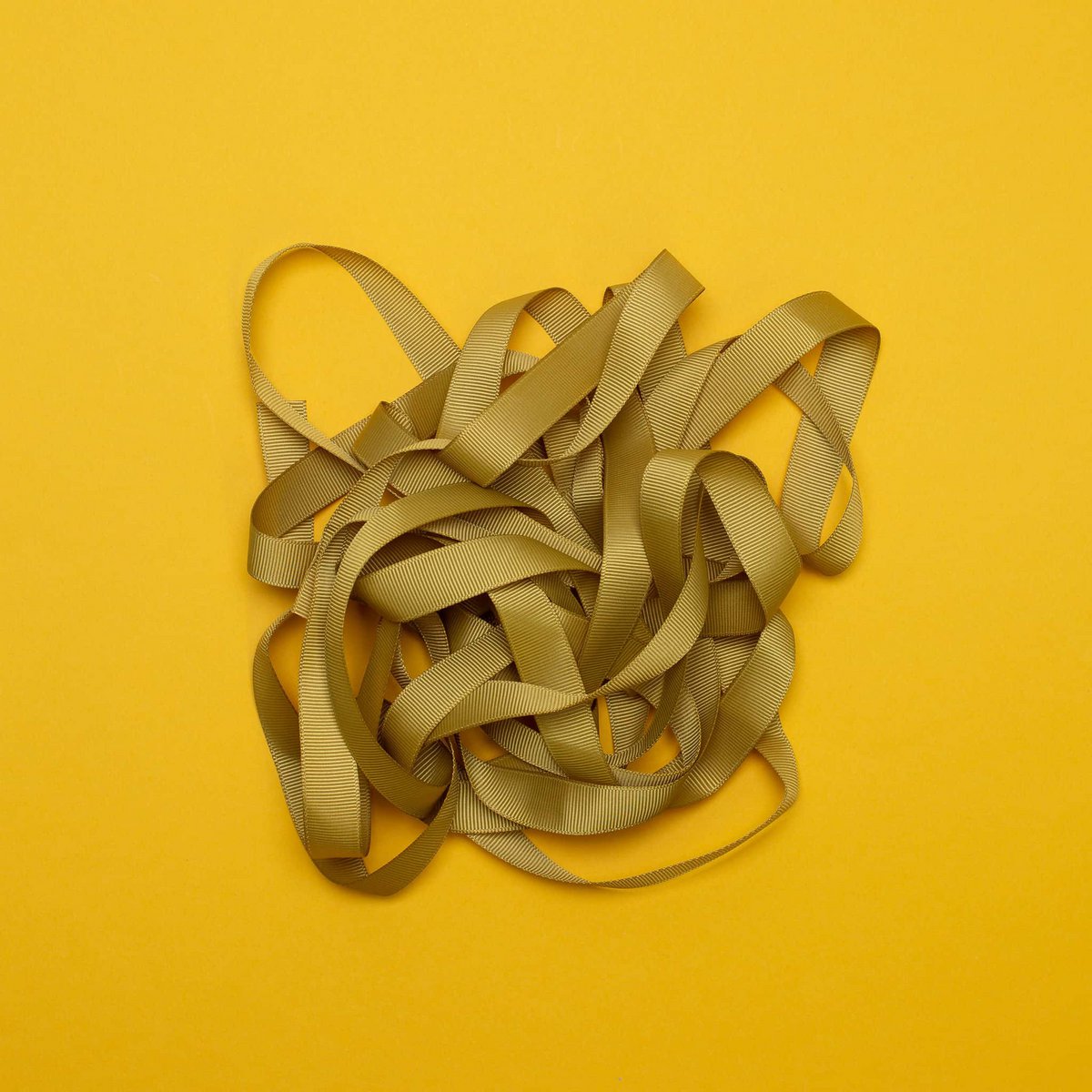 Gift ribbon golden yellow, mustard yellow ribbon easy to tie, 16mm x 5m golden grosgrain ribbon for wrapping Christmas presents