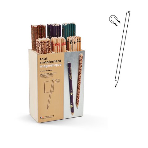 Display vol met 120 magneetpotloden - druiven en druivensoorten + gratis display