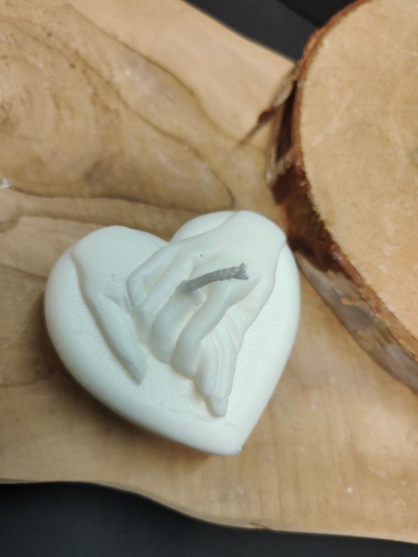 Take my hand candle - Take my hand heart shaped candle - heart shaped candle