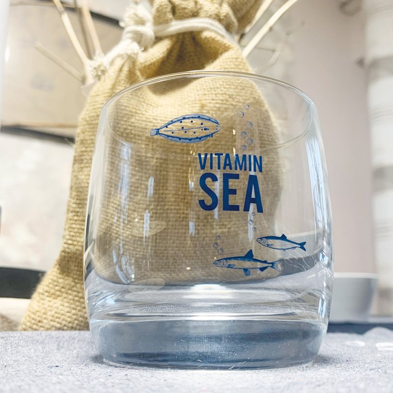 Verre à whisky en cristal « Vitamin Sea » – design maritime, fabriqué en UE