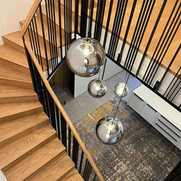 s.luce Orb glazen bol galerijlamp 500cm ophanging zwart