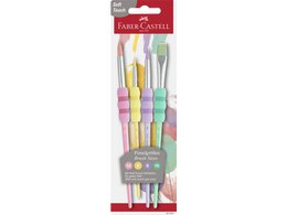 Brush set FC soft touch pastel colors 4 pcs. on bk. 4 pieces dimensions (4,8,10,12)
