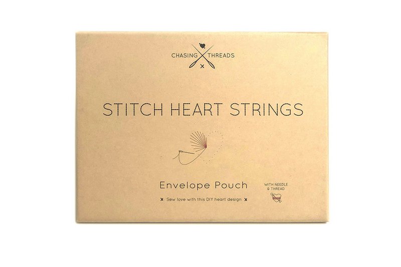 Stitch Heart Strings Envelope Pouch
