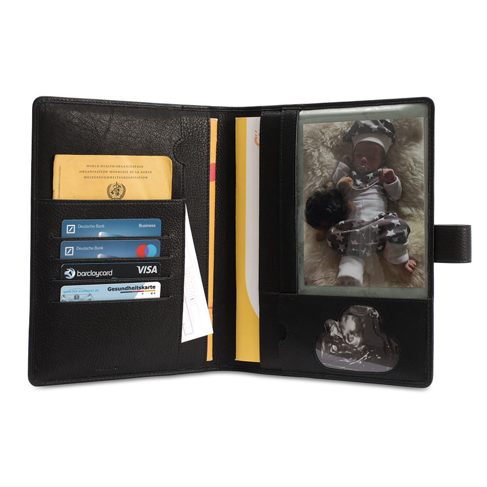 Leather document holder