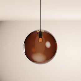 s.luce Orb glazen bol galerijlamp 500cm ophanging zwart