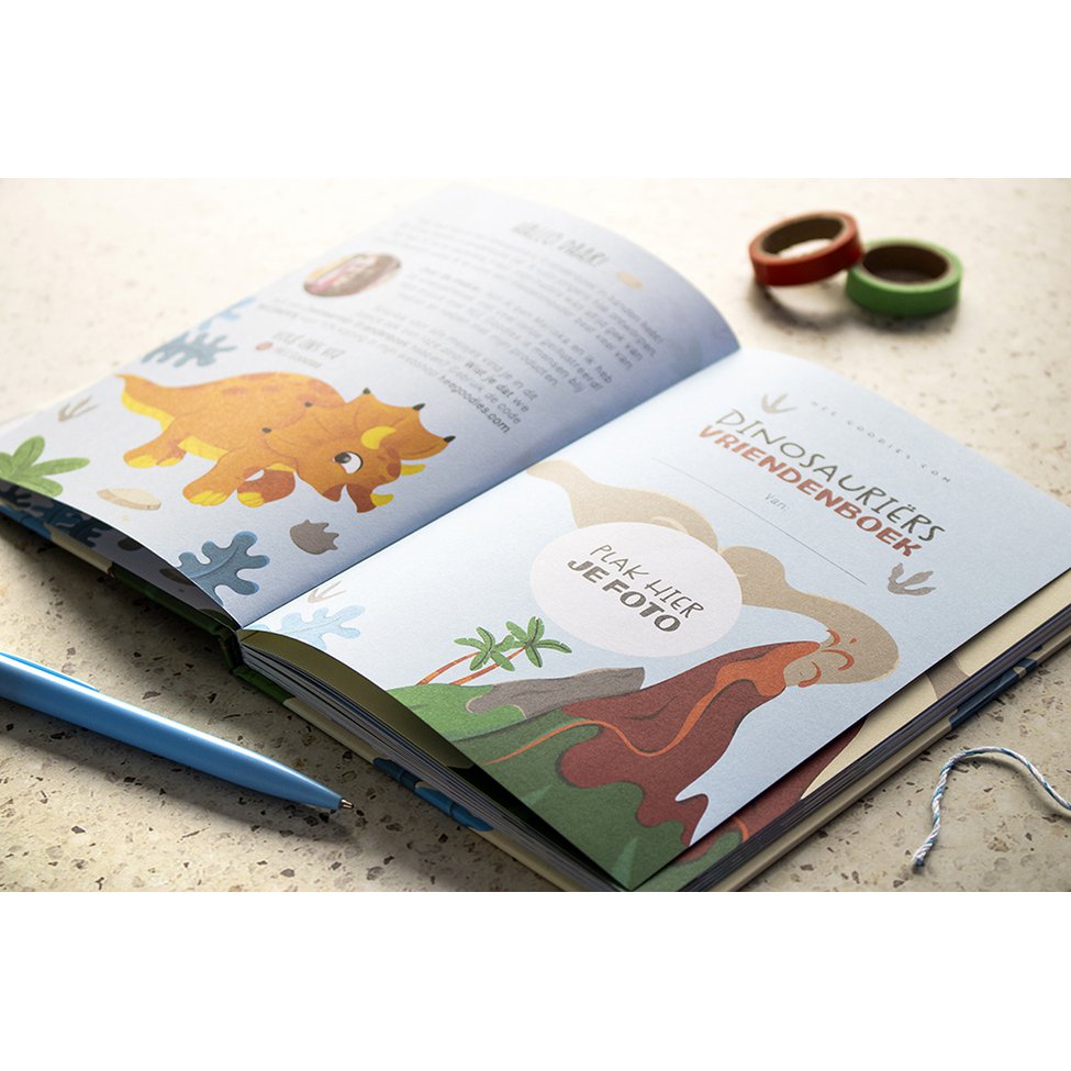 Freundebuch Dinosaurier A5 // Jungen