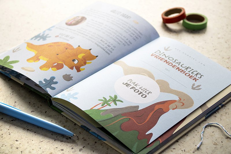 Libro degli amici Dinosauro A5 // Ragazzi