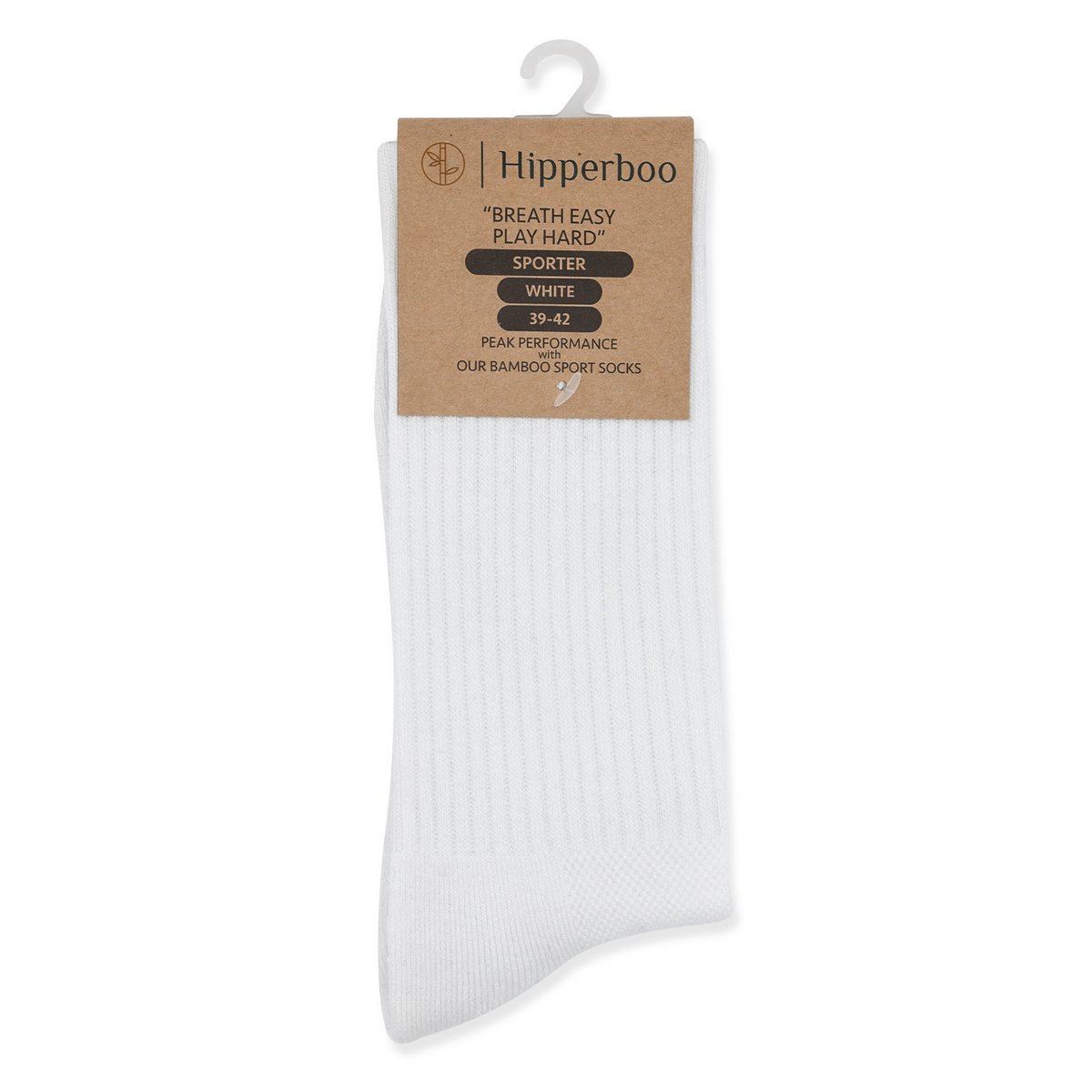 Hipperboo® 3 oder 6 Paar Bambus-Sportsocken | Tennissocken | Laufsocken | Nahtlos | Schwarz oder Weiß | Mehrere Größen