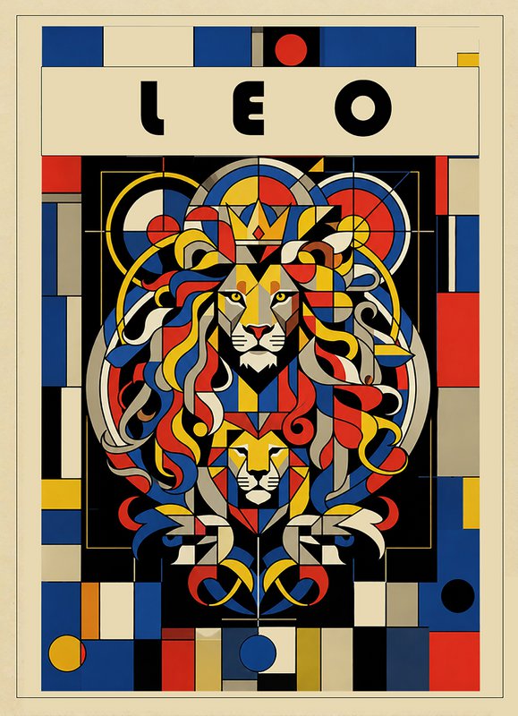 Stjernetegn Print - Bauhaus Style