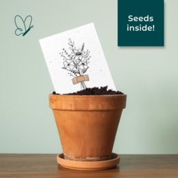 Seed paper greeting card - Get well soon