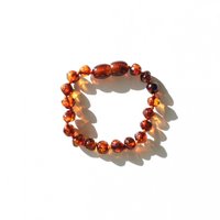 Amber baby bracelet - Cognac